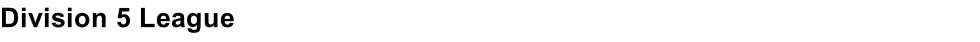 Division 5 League