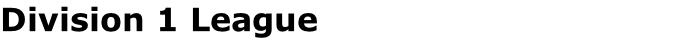Division 1 League